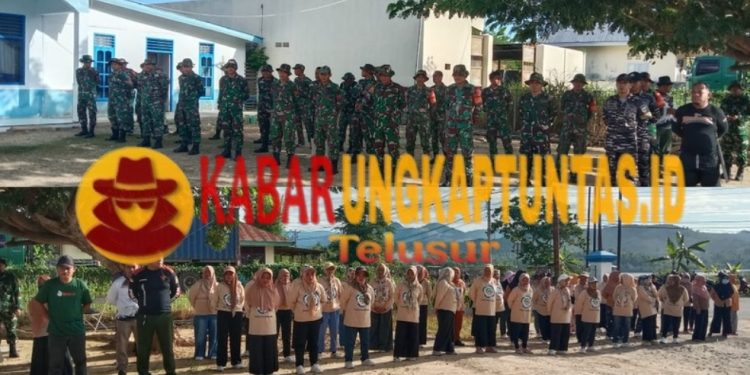 Kodim 1313/Pohuwato Bersinergi dengan Masyarakat dalam Program “Jumat Bersih” di Desa Teratai