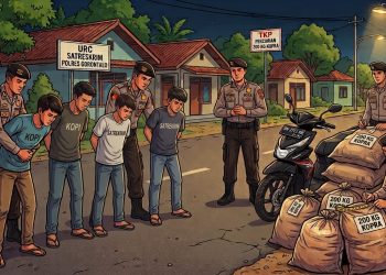 Empat Terduga Pelaku Pencurian 200 Kg Kopra di Tibawa Diamankan Polisi
