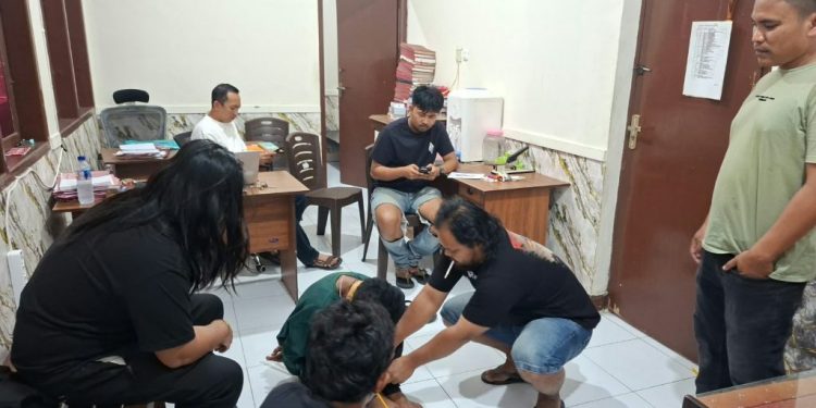 URC Polda Gorontalo Tangkap Terduga Pencuri di Telaga Biru, Barang Bukti Berhasil Diamankan