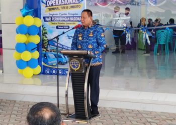 Resmikan Terminal AKDP Limboto, Gubernur Gorontalo Soroti Kebersihan dan Ketertiban