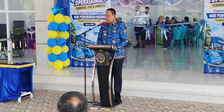 Resmikan Terminal AKDP Limboto, Gubernur Gorontalo Soroti Kebersihan dan Ketertiban